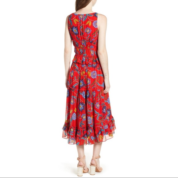 Rebecca Minkoff Red Floral Lucy Dress sz 2 EUC - Picture 10 of 16